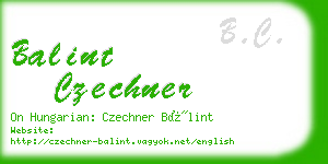 balint czechner business card